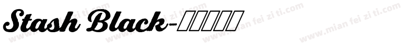 Stash Black字体转换